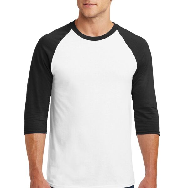 Blank Adult 3/4 Sleeve Raglan T Shirt Thumbnail