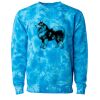 Unisex Midweight Tie-Dyed Crewneck Sweatshirt Thumbnail