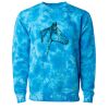 Unisex Midweight Tie-Dyed Crewneck Sweatshirt Thumbnail