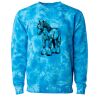 Unisex Midweight Tie-Dyed Crewneck Sweatshirt Thumbnail