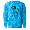 Unisex Midweight Tie-Dyed Crewneck Sweatshirt Thumbnail