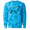 Unisex Midweight Tie-Dyed Crewneck Sweatshirt Thumbnail