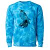 Unisex Midweight Tie-Dyed Crewneck Sweatshirt Thumbnail