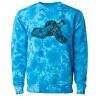 Unisex Midweight Tie-Dyed Crewneck Sweatshirt Thumbnail