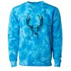 Unisex Midweight Tie-Dyed Crewneck Sweatshirt Thumbnail