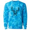 Unisex Midweight Tie-Dyed Crewneck Sweatshirt Thumbnail