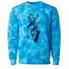 Unisex Midweight Tie-Dyed Crewneck Sweatshirt Thumbnail