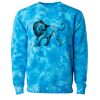 Unisex Midweight Tie-Dyed Crewneck Sweatshirt Thumbnail