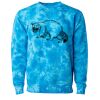 Unisex Midweight Tie-Dyed Crewneck Sweatshirt Thumbnail