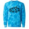 Unisex Midweight Tie-Dyed Crewneck Sweatshirt Thumbnail