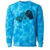Unisex Midweight Tie-Dyed Crewneck Sweatshirt Thumbnail