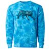 Unisex Midweight Tie-Dyed Crewneck Sweatshirt Thumbnail
