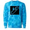 Unisex Midweight Tie-Dyed Crewneck Sweatshirt Thumbnail