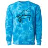Unisex Midweight Tie-Dyed Crewneck Sweatshirt Thumbnail