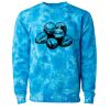 Unisex Midweight Tie-Dyed Crewneck Sweatshirt Thumbnail