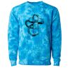 Unisex Midweight Tie-Dyed Crewneck Sweatshirt Thumbnail