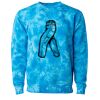 Unisex Midweight Tie-Dyed Crewneck Sweatshirt Thumbnail