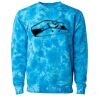 Unisex Midweight Tie-Dyed Crewneck Sweatshirt Thumbnail