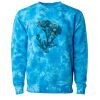 Unisex Midweight Tie-Dyed Crewneck Sweatshirt Thumbnail