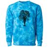 Unisex Midweight Tie-Dyed Crewneck Sweatshirt Thumbnail
