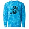 Unisex Midweight Tie-Dyed Crewneck Sweatshirt Thumbnail