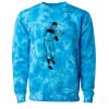 Unisex Midweight Tie-Dyed Crewneck Sweatshirt Thumbnail