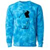 Unisex Midweight Tie-Dyed Crewneck Sweatshirt Thumbnail