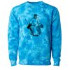 Unisex Midweight Tie-Dyed Crewneck Sweatshirt Thumbnail