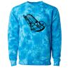 Unisex Midweight Tie-Dyed Crewneck Sweatshirt Thumbnail