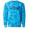Unisex Midweight Tie-Dyed Crewneck Sweatshirt Thumbnail