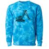 Unisex Midweight Tie-Dyed Crewneck Sweatshirt Thumbnail