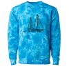 Unisex Midweight Tie-Dyed Crewneck Sweatshirt Thumbnail