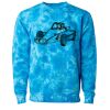 Unisex Midweight Tie-Dyed Crewneck Sweatshirt Thumbnail