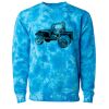 Unisex Midweight Tie-Dyed Crewneck Sweatshirt Thumbnail