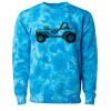 Unisex Midweight Tie-Dyed Crewneck Sweatshirt Thumbnail