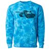Unisex Midweight Tie-Dyed Crewneck Sweatshirt Thumbnail