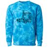 Unisex Midweight Tie-Dyed Crewneck Sweatshirt Thumbnail