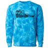 Unisex Midweight Tie-Dyed Crewneck Sweatshirt Thumbnail