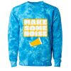 Unisex Midweight Tie-Dyed Crewneck Sweatshirt Thumbnail