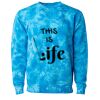 Unisex Midweight Tie-Dyed Crewneck Sweatshirt Thumbnail